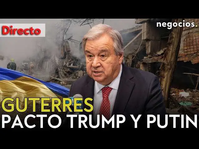 António Guterres durante la conferencia de prensa previa a la cumbre del G20 en Johannesburgo, Sudáfrica<br>                        <br>                        <br>                        <br>                      