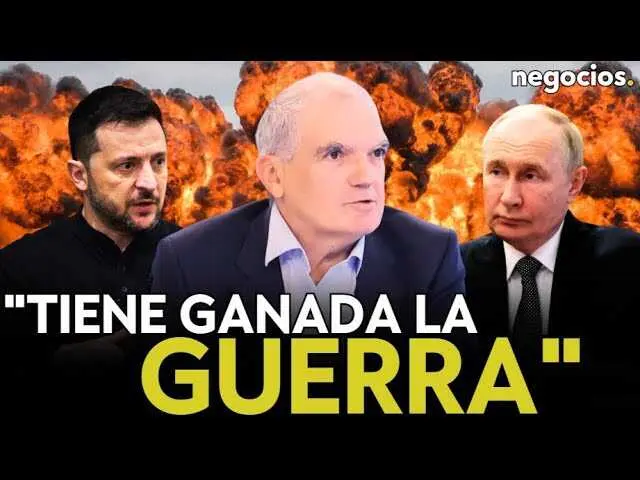 Captura del vídeo de Negocios TV donde se analiza la situación en Ucrania y las negociaciones sobre la guerra<br>                        <br>                        <br>                        <br>                      