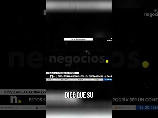 Imagen del objeto 3I/Atlas captado en las observaciones astronómicas, mostrando su posición interestelar.<br>                        <br>                        <br>                        <br>                      