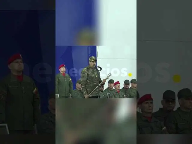 Nicolás Maduro durante su anuncio oficial de alerta máxima en Venezuela, capturado en la imagen oficial del vídeo.<br>                        <br>                        <br>                        <br>                      