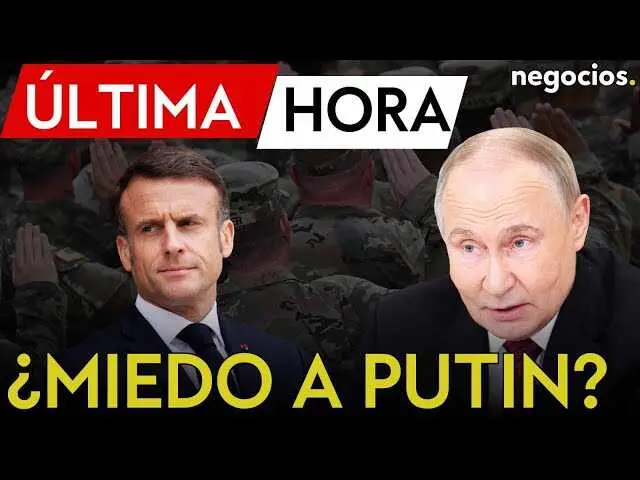 El presidente Emmanuel Macron durante un discurso oficial en el Elíseo, anunciando la reforma del servicio militar en Francia.<br>                        <br>                        <br>                        <br>                      