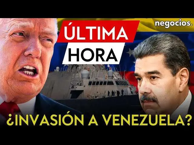 Fotografía del presidente Donald Trump durante una declaración pública, con el logo de Negocios TV de fondo.<br>                        <br>                        <br>                        <br>                      