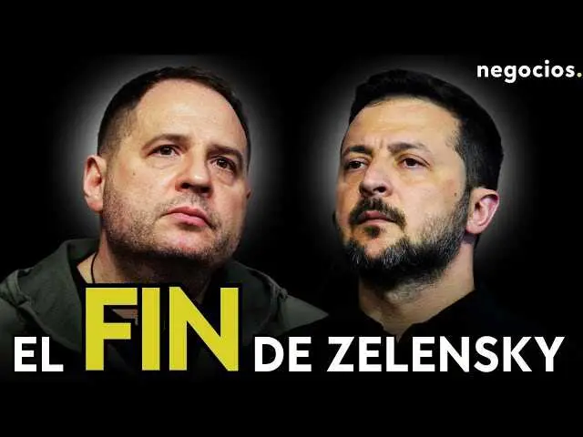 Captura del vídeo de Negocios TV que analiza la dimisión de Andriy Yermak en Ucrania<br>                        <br>                        <br>                        <br>                      