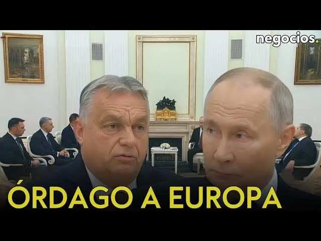 Viktor Orbán y Vladímir Putin durante su reunión en Moscú, fortaleciendo su alianza energética y política.<br>                        <br>                        <br>                        <br>                      