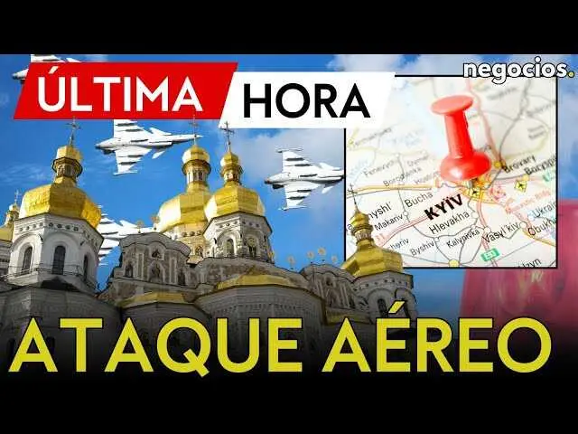 Imagen que muestra la ciudad de Kiev bajo alerta aérea durante los ataques masivos con misiles y drones.<br>                        <br>                        <br>                        <br>                      