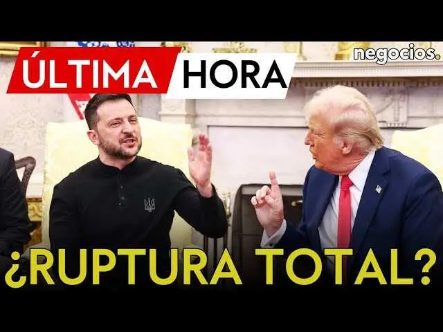 Miniatura del vídeo que muestra la bandera de Ucrania con un fondo de mapa del Donbás y elementos gráficos de tensión geopolítica<br>                        <br>                        <br>                        <br>                      