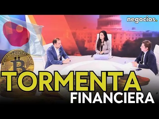 Gráfica ilustrativa sobre la caída de activos financieros vinculada a la política monetaria japonesa, con el mapa de Japón en segundo plano.<br>                        <br>                        <br>                        <br>                      