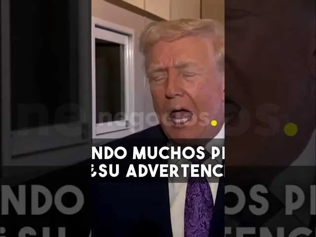 Imagen del video de Negocios TV donde se destaca a Donald Trump en un contexto relacionado con Venezuela<br>                        <br>                        <br>                        <br>                      