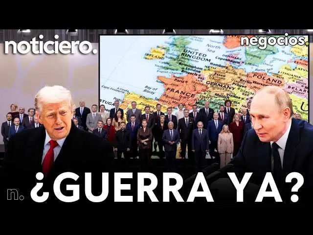 Imagen oficial del vídeo que refleja la tensión política y militar internacional con mapas geopolíticos en el fondo<br>                        <br>                        <br>                        <br>                      
