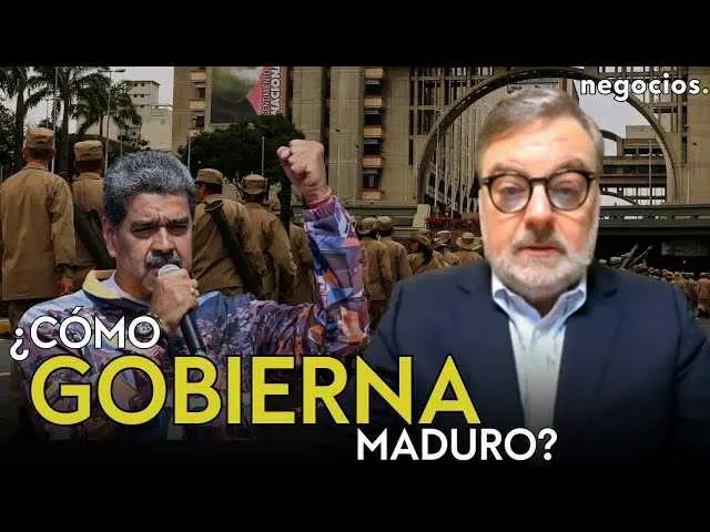 Fotografía oficial del video de Negocios TV en la que se analiza el sistema de control y represión en Venezuela bajo Nicolás Maduro.<br>                        <br>                        <br>                        <br>                      