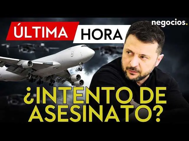 Fotografía del aeropuerto de Dublín con un drone en vuelo, representando la amenaza aérea enfrentada durante el incidente con el avión de Zelensky.<br>                        <br>                        <br>                        <br>                      