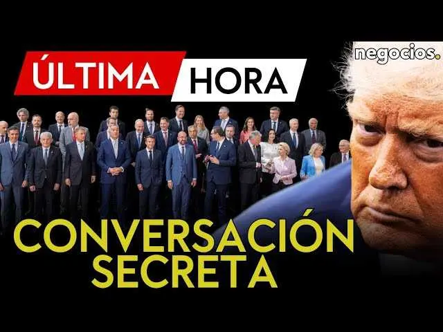 Captura de pantalla del vídeo con Trump y líderes europeos, reflejando la tensión geopolítica tras la filtración<br>                        <br>                        <br>                        <br>                      