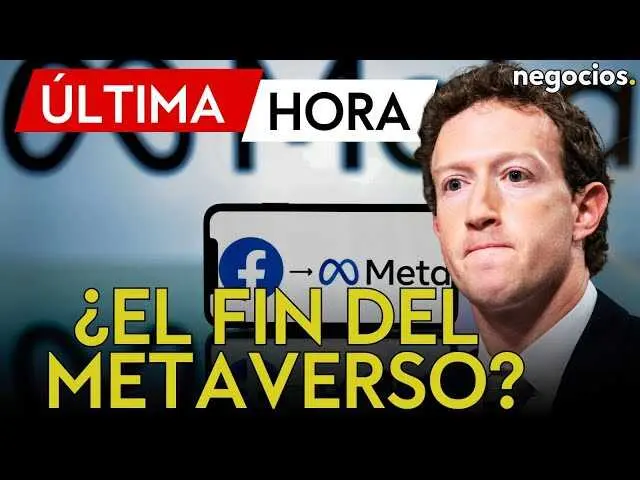 Captura de pantalla del vídeo de Negocios TV que informa sobre los recortes en Meta y el futuro del metaverso<br>                        <br>                        <br>                        <br>                      