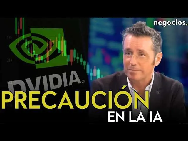 Miniatura del vídeo en YouTube sobre IA y los mercados de chips con gráficos y colores oscuros<br>                        <br>                        <br>                        <br>                      