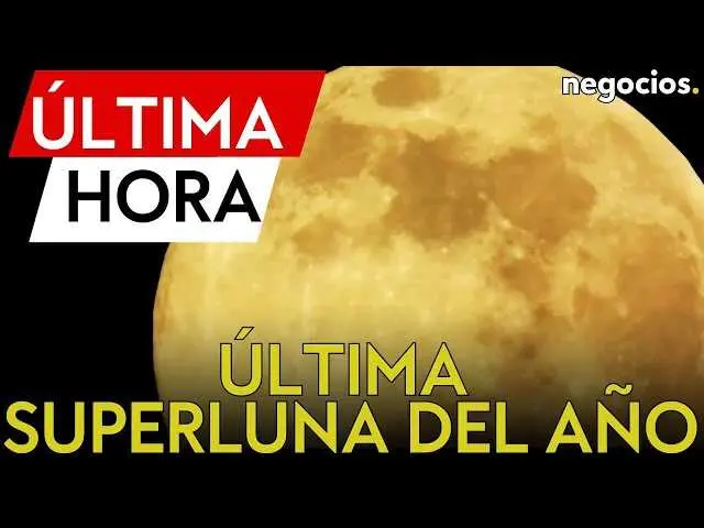 Imagen de la Luna Fría superluna captada el 5 de diciembre de 2025, mostrando un brillo extraordinario y un tamaño aparente mayor de lo habitual.<br>                        <br>                        <br>                        <br>                      