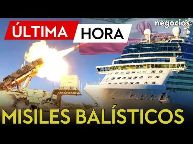 Lanzamiento de misiles iraníes durante maniobras cerca del estrecho de Ormuz.<br>                        <br>                        <br>                        <br>                      