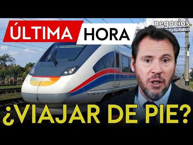 Captura del vídeo donde Óscar Puente explica su polémica propuesta sobre viajar de pie en trenes españoles<br>                        <br>                        <br>                        <br>                      