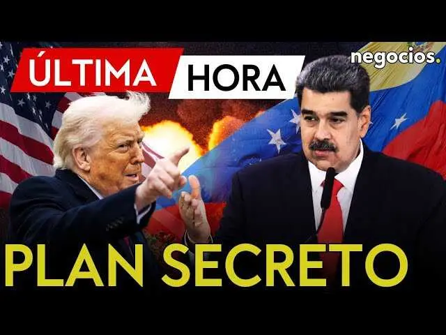 Fotografía satelital de Venezuela superpuesta con imágenes del presidente Donald Trump y Nicolás Maduro, ilustrando la tensión política y el plan estadounidense para la región.<br>                        <br>                        <br>                        <br>                      