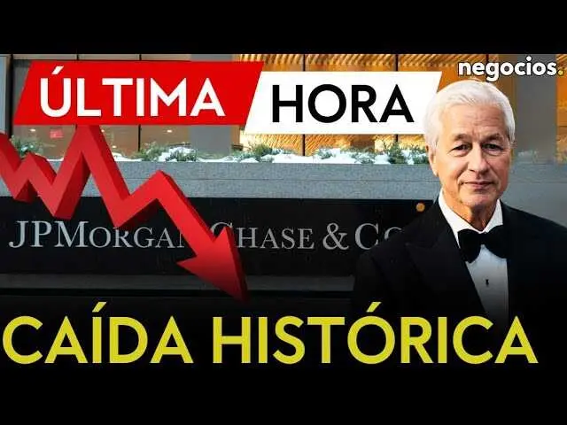 Gráfica del descenso en las acciones de JPMorgan tras la alerta sobre consumidores frágiles publicada en diciembre de 2025<br>                        <br>                        <br>                        <br>                      