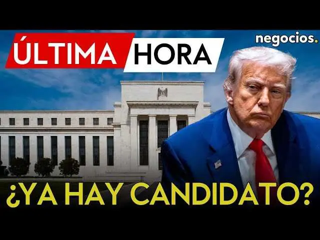 Captura del vídeo en Negocios TV donde se anuncia la ronda final de entrevistas para seleccionar al sustituto de Jerome Powell en la Reserva Federal.<br>                        <br>                        <br>                        <br>                      