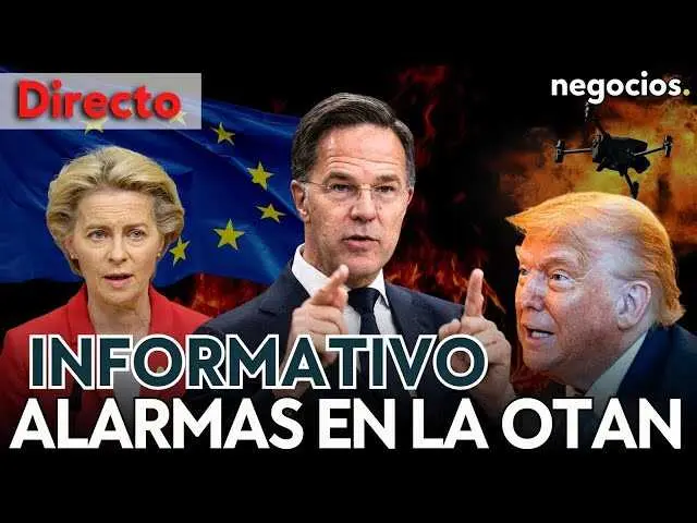Captura del vídeo de Negocios TV sobre tensiones internacionales causadas por movimientos políticos y militares recientes.<br>                        <br>                        <br>                        <br>                      