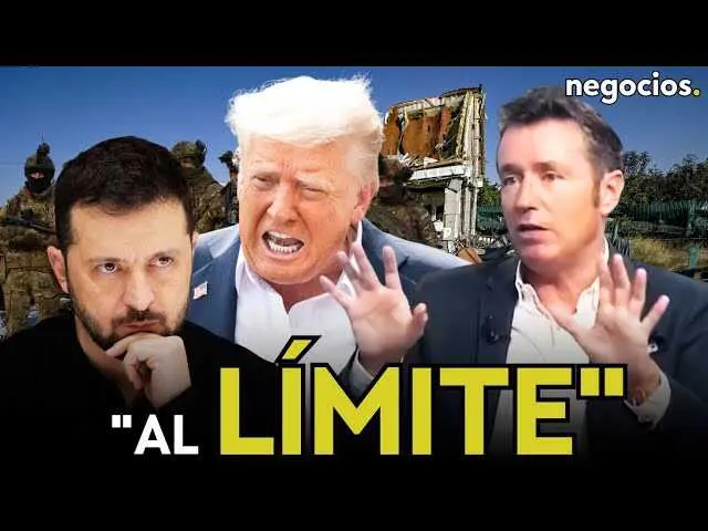 Alberto Iturralde durante su análisis en Negocios TV mostrando gráficas relacionadas con la situación financiera y geopolítica actual.<br>                        <br>                        <br>                        <br>                      