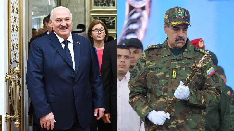 EPA/SERGEI BOBYLEV / SPUTNIK / KREMLIN POOL (L) / EPA/MIGUEL GUTIERREZ (R)