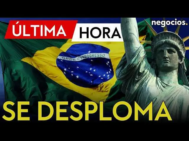 Imagen del thumbnail del v&iacute;deo mostrando la r&eacute;plica gigante de la Estatua de la Libertad antes del colapso en Brasil.<br>                        <br>                        <br>                        <br>                      