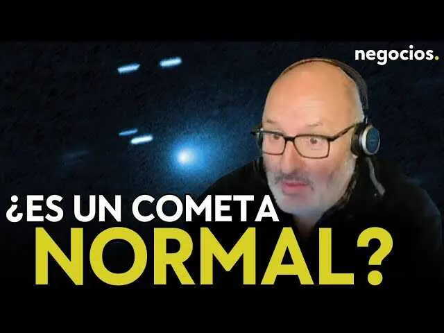 Imagen del cometa 3I/ATLAS capturado en una toma del video de Negocios TV.<br>                        <br>                        <br>                        <br>                      