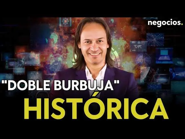 Gr&aacute;fico y an&aacute;lisis en pantalla durante el programa El Cierre de Wall Street en Negocios TV, mostrando tendencias del oro y activos tecnol&oacute;gicos.<br>                        <br>                        <br>                        <br>                      