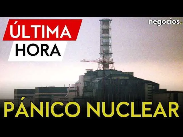 Vista panor&aacute;mica del sitio nuclear de Chern&oacute;bil con el Nuevo Confinamiento Seguro visible, en medio de la vegetaci&oacute;n y bajo un cielo parcialmente nublado.<br>                        <br>                        <br>                        <br>                      