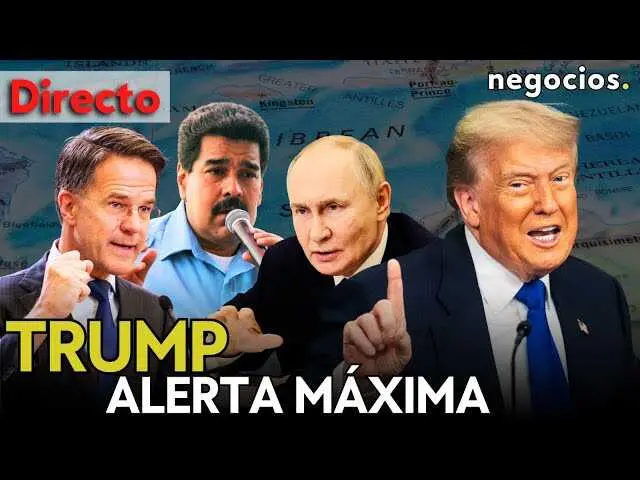 Imagen ilustrativa del bloqueo naval en aguas de Venezuela con presencia de flota estadounidense.<br>                        <br>                        <br>                        <br>                      