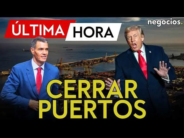 Puerto mar&iacute;timo con carga y embarcaciones comerciales, ilustrando la tensi&oacute;n entre EEUU y Espa&ntilde;a.<br>                        <br>                        <br>                        <br>                      