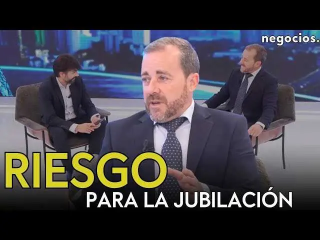 Juan Carlos Hern&aacute;ndez durante la entrevista en Negocios TV hablando sobre los riesgos en la planificaci&oacute;n de la jubilaci&oacute;n<br>                        <br>                        <br>                        <br>                      