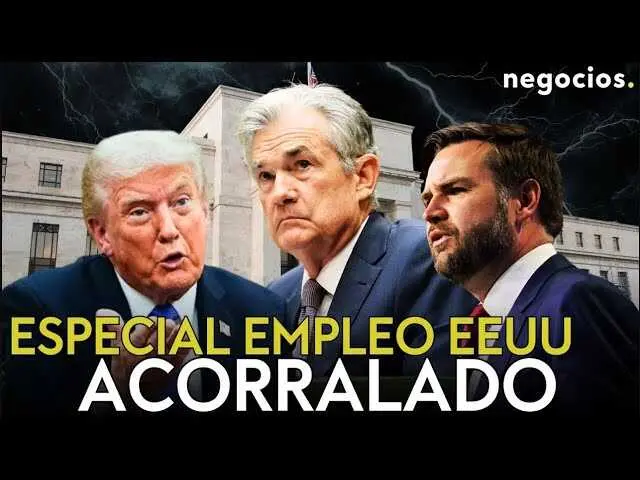 Gr&aacute;fico que muestra la tasa de desempleo en Estados Unidos y la reacci&oacute;n de los mercados financieros al alza del 4,6%.<br>                        <br>                        <br>                        <br>                      