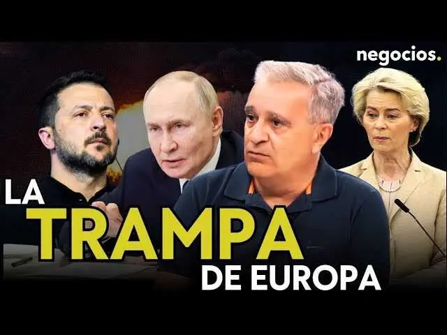 Fotograf&iacute;a del avance militar ruso con figuras clave del conflicto en Ucrania y Europa de fondo.<br>                        <br>                        <br>                        <br>                      