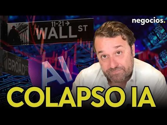 Gr&aacute;fica ilustrativa con cifras y gr&aacute;ficas sobre la evoluci&oacute;n burs&aacute;til de Nvidia y sectores relacionados con IA.<br>                        <br>                        <br>                        <br>                      