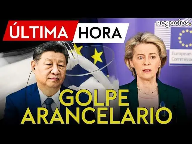 Logotipo y miniatura del v&iacute;deo oficial de Negocios TV sobre la imposici&oacute;n de aranceles chinos a l&aacute;cteos europeos<br>                        <br>                        <br>                        <br>                      