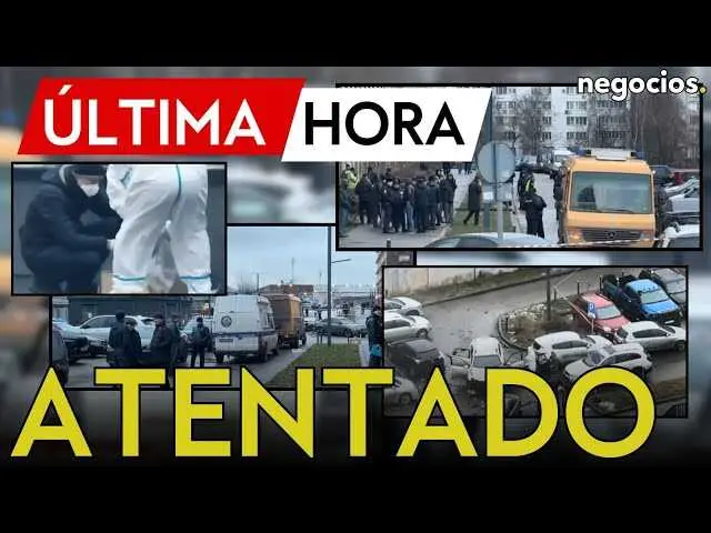 Captura de v&iacute;deo donde se muestra la zona del atentado ocurrido en Mosc&uacute;, con presencia policial y veh&iacute;culos oficiales.<br>                        <br>                        <br>                        <br>                      