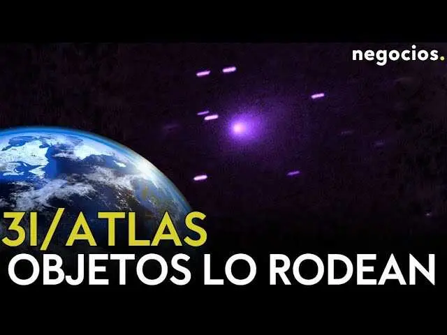 Imagen en baja resoluci&oacute;n del cometa 3I/ATLAS captado por telescopios, mostrando detalles del n&uacute;cleo y posibles estructuras a su alrededor.<br>                        <br>                        <br>                        <br>                      