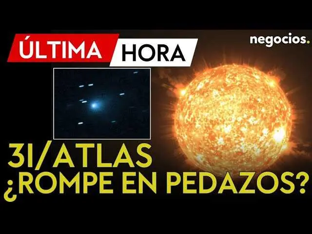 Imagen del cometa 3I/Atlas captado en su aproximaci&oacute;n al sistema solar, mostrando la cola cometaria con signos de inestabilidad t&eacute;rmica.<br>                        <br>                        <br>                        <br>                      