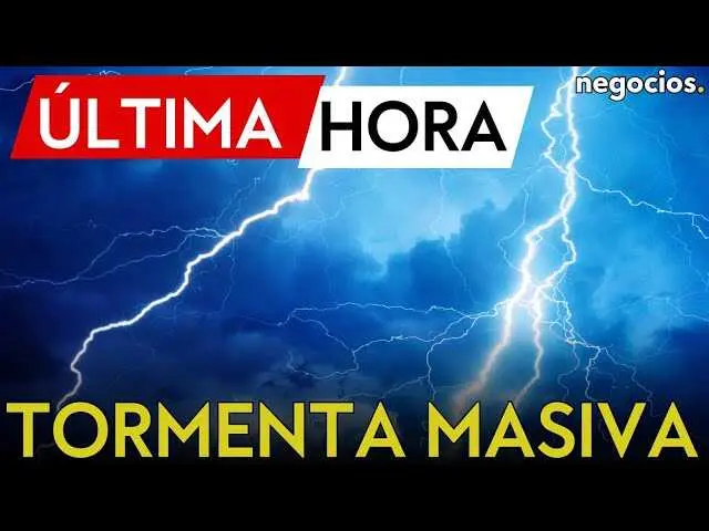 Imagen satelital que muestra la intensa actividad el&eacute;ctrica en la Comunidad Valenciana durante la tormenta hist&oacute;rica.<br>                        <br>                        <br>                        <br>                      