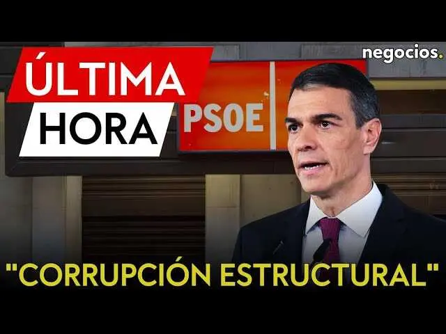 Portada del v&iacute;deo que aborda la crisis de confianza y corrupci&oacute;n estructural en el PSOE<br>                        <br>                        <br>                        <br>                      