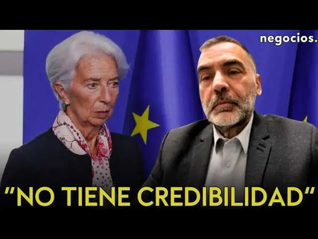 Gr&aacute;fica del IBEX 35 y logo de Negocios TV con Ortega en entrevista analizando la credibilidad de los bancos centrales.<br>                        <br>                        <br>                        <br>                      