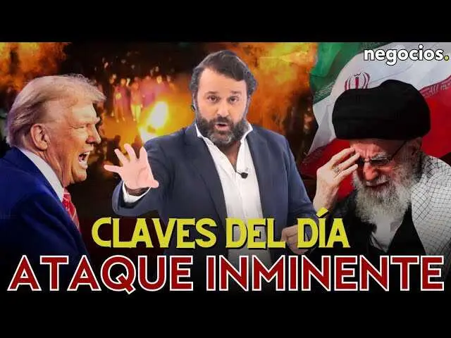 Miniatura del v&iacute;deo que muestra un montaje con elementos simbolizando el conflicto en Ir&aacute;n, la Reserva Federal y la econom&iacute;a europea.<br>                        <br>                        <br>                        <br>                      