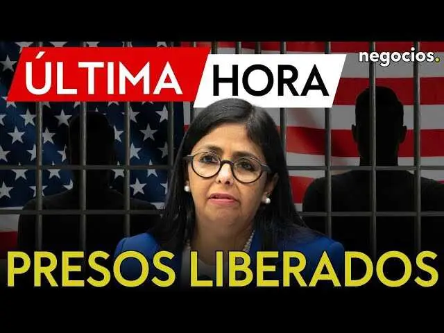 Captura de pantalla del v&iacute;deo de Negocios TV donde se anuncia la liberaci&oacute;n de ciudadanos estadounidenses detenidos en Venezuela.<br>                        <br>                        <br>                        <br>                      