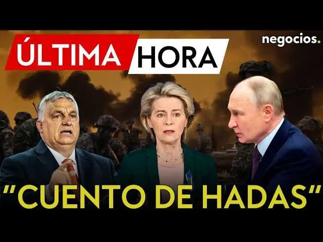 Retrato de Viktor Orb&aacute;n durante una entrevista, acompa&ntilde;ado del logo de Negocios TV.<br>                        <br>                        <br>                        <br>                      