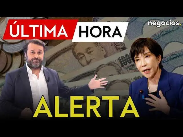 Gr&aacute;fico mostrando la subida repentina del yen japon&eacute;s frente al d&oacute;lar en las &uacute;ltimas horas.<br>                        <br>                        <br>                        <br>                      