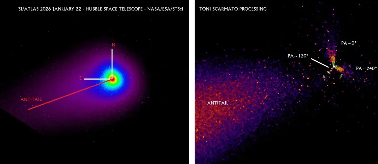 Imagen de Toni Scarmato,datos de NASA/ESA/STScI