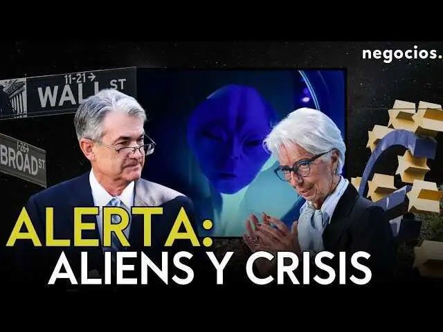 Imagen en miniatura del v&iacute;deo que aborda la posible relaci&oacute;n entre fen&oacute;menos a&eacute;reos no identificados y la crisis financiera global.<br>                        <br>                        <br>                        <br>                      